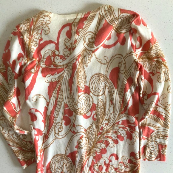 Valerie Bertinelli 3/4 Sleeve Cardigan Sweater - Picture 2 of 3